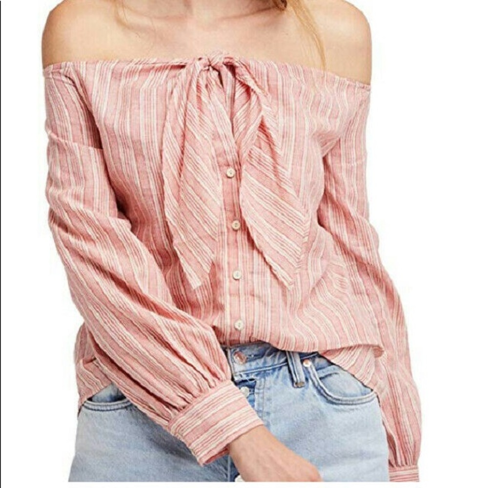 Free People Pink Blouse NWT